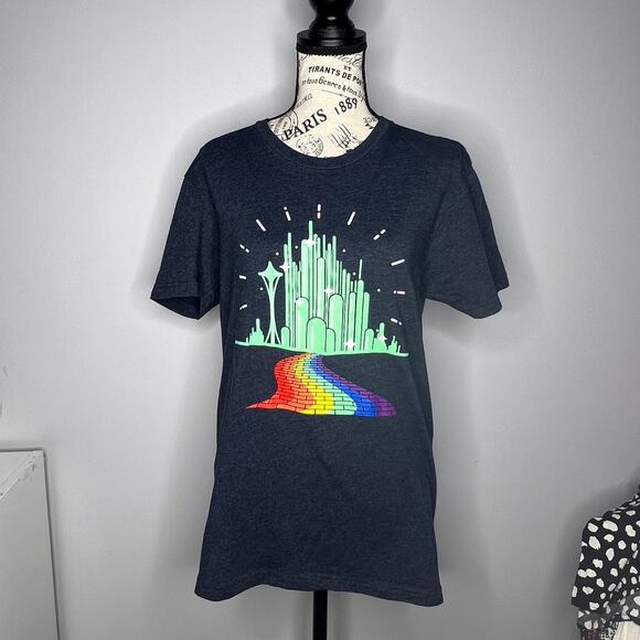 Choke Co Pride Collection (S) Emerald City Wizard of Oz Rainbow Brick Road Tee - Picture 9 of 9